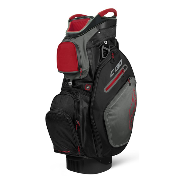 Sun Mountain C130 Cart Bag 2018 - Black/Gunmetal/Red