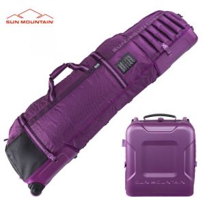 Sun Mountain 2023 Kube Wheeled Golf Travel Cover - Concord/Plum/Violet