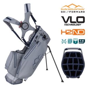 Sun Mountain 2025 H2NO VLO 14-Way Stand Bag - Cadet/Nickel