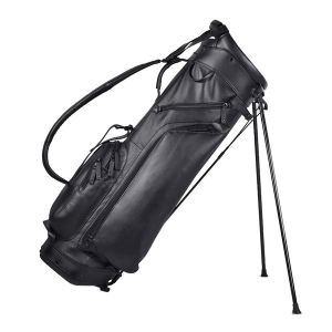 Sun Mountain Leather Stand Bag - Black