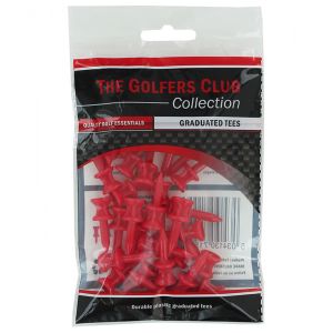 Golfers Club Graduated Tees - Red 12mm