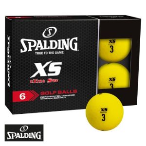 Spalding XS Golf Balls - 6 Ball Pack Yellow