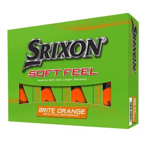 Srixon Soft Feel Brite Golf Balls - Orange/Dozen