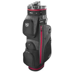 Wilson Staff I Lock III Cart Bag - Black/Red