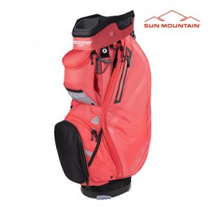 Sun Mountain 2023 Stellar Cart Bag - Black/Coral/Cadet