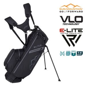 Sun Mountain 2025 VLO E-Lite 14-Way Stand Bag - Black