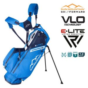 Sun Mountain 2025 VLO E-Lite 14-Way Stand Bag - Navy/Blue/White