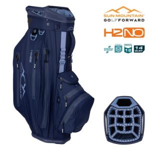 Sun Mountain 2025 H2NO Elite 14-Way Cart Bag - Navy/Trident