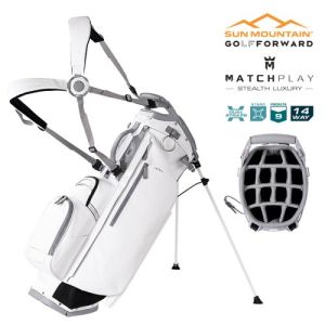 Sun Mountain 2025 Matchplay 14-Way Stand Bag - White