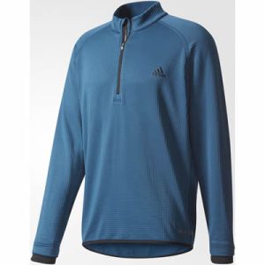 adidas Wool 1 4 Zip Pullover Petrol Night