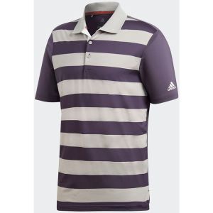 adidas Ultimate 365 Rugby Polo Shirt - Trace Purple/Trace Purple/Grey Heathered @Aslan Golf and Sports