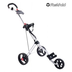 Fastfold Force 3 Wheeled Golf Trolley - White