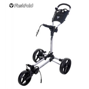 FastFold Slim Golf Trolley - Silver/Black