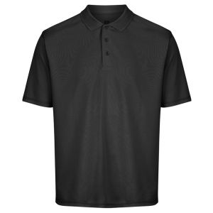 Island Green Essentials Pique Polo Shirt - Black