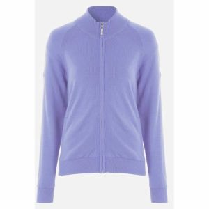 ProQuip CHLOE Ladies Lined Merino Cardigan - Lilac