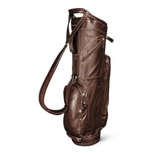 Sun Mountain Leather Cart Bag - Brown/Khaki