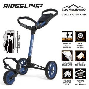 Sun Mountain Ridgeline3 Golf Trolley - Sport Blue