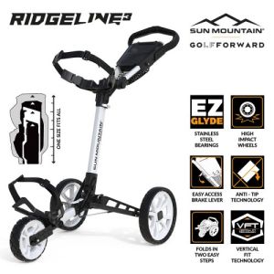 Sun Mountain Ridgeline3 Golf Trolley - White