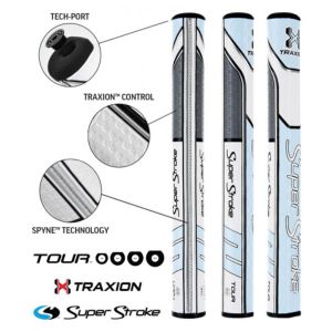 Super Stroke Traxion Tour 2.0 Putter Grip - Tiff/Grey/White