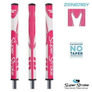 SuperStroke Zenergy Tour 1.0 Putter Grip - White/Pink