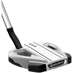 Taylormade Spider EX Platinum/White Flow Neck Putter - Profile View @aslangolf