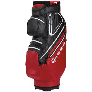 TaylorMade Storm-Dry Waterproof Cart Bag 2023 - Red/Black