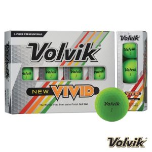 Volvik Vivid Focus Golf Balls - Dozen Green