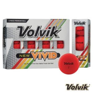 Volvik Vivid Focus Golf Balls - Dozen Pink