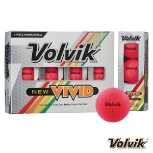 Volvik Vivid Focus Golf Balls - Dozen Pink