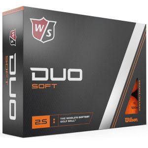 Wilson Staff Duo Soft Orange Golf Balls - Dozen