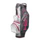 Sun Mountain 2019 H2NO Lite Waterproof Cart Bag - Steel/White/Pink