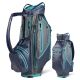 Sun Mountain 2021 Elite Waterproof Cart Bag - Navy/Gunmetal/Teal