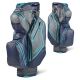 Sun Mountain 2021 H2NO Staff Waterproof Cart Bag - Gunmetal/Navy/Teal