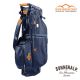 Sun Mountain 2024 Mid Stripe Sonnenalp 4-Way Cart Bag - Navy/Frost