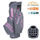 Sun Mountain 2025 H2NO Lite 14-Way Cart Bag - Navy/Cadet/Pink