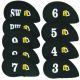 Golfers Club Neoprene Iron Headcover Set