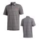 adidas Mens Performance Ultimate Heather Stripe Golf Polo