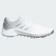 adidas ZG21 Golf Shoes - Cloud White/Dark Silver Metallic/Grey Five