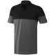adidas Ultimate 365 Heather Blocked Golf Polo - Grey/Black @Aslan Golf and Sports