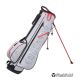 FastFold Endeavour Golf Stand Bag - Light Grey/Red