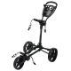 FastFold FlatFold Golf Push Trolley - Charcoal/Black