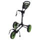 FastFold FlatFold Golf Push Trolley - Charcoal/Green