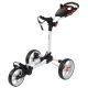 FastFold FlatFold Golf Push Trolley - White