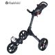 FastFold Kliq 3 Wheel Golf Trolley - Charcoal/Black