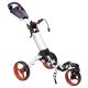 FastFold Trike 360 Golf Push Trolley - White/Orange