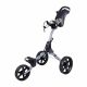 FastFold Scout 3 Wheel Golf Trolley - Matt Grey/Black
