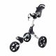 FastFold Scout 3 Wheel Golf Trolley - Silver/Black