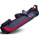 Callaway Hyper Lite 1 Double Strap Pencil Bag - Titanium/Red/White @Aslan Golf and Sports