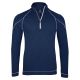 Island Green Essentials Performance Top Layer 1/4 Zip Jacket - Navy/Silver Grey