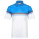 Island Green CoolPass Rib Collar Polo - Sky/White